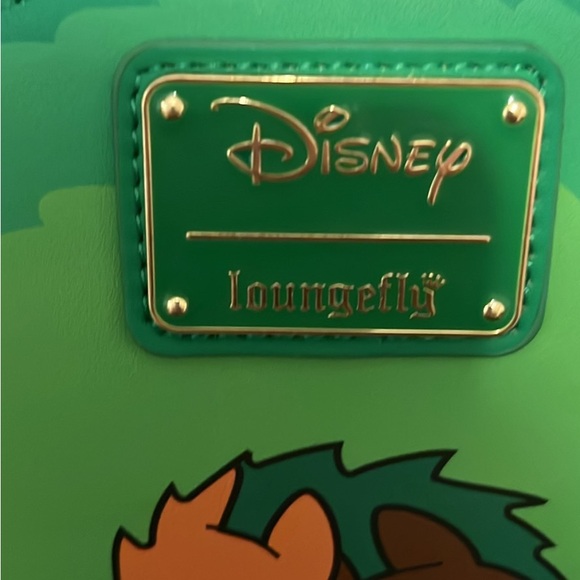 Disney Green Backpack with Red Bow and Colorful Accents - Picture 6 of 8